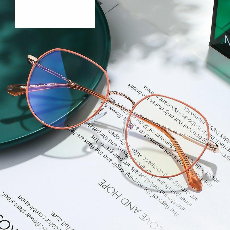 Optical Glasses | new fashion thin frame metal glasses men and women anti-blue light mirror Glasses Optical Glasses