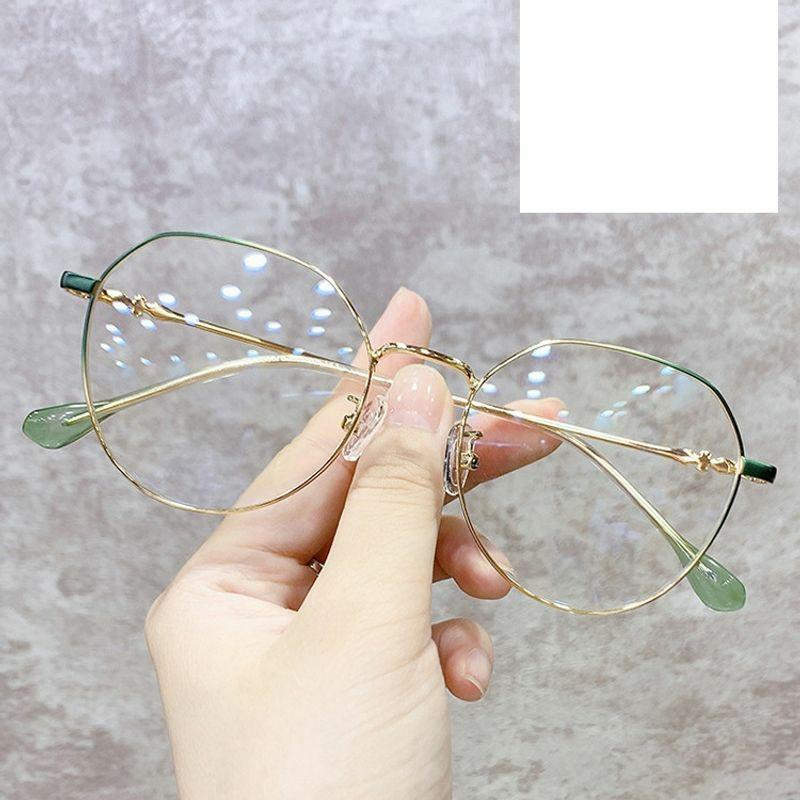 Optical Glasses | retro irregular polygon frame metal plain glasses wholesale nihaojewelry Glasses Optical Glasses