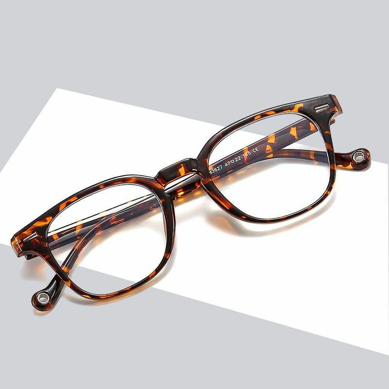 Optical Glasses | Retro Leopard Resin Square Full Frame Optical Glasses Glasses Optical Glasses