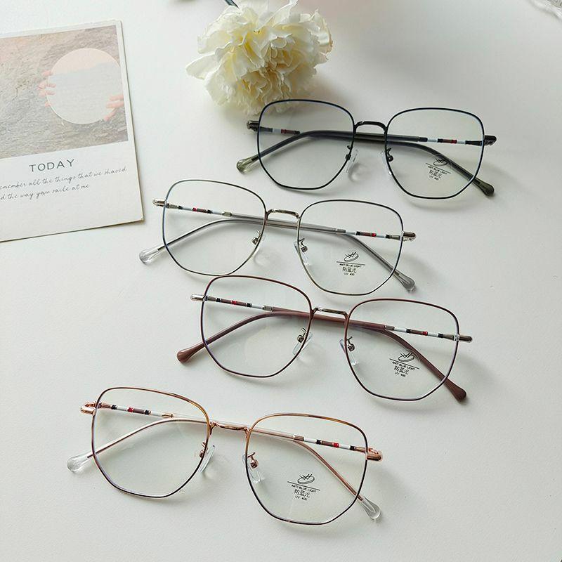 Optical Glasses | Simple Style Geometric Pc Resin Square Full Frame Optical Glasses Glasses Optical Glasses