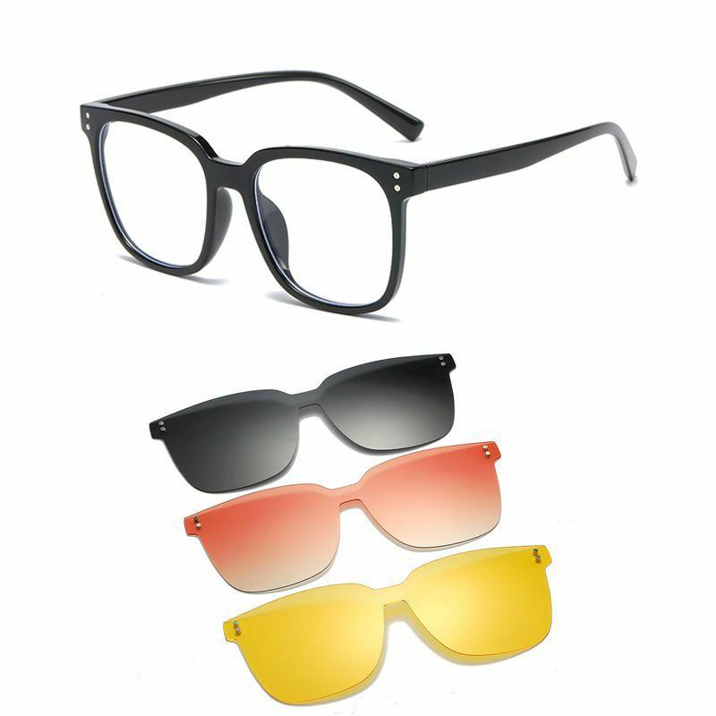 Optical Glasses | Simple Style Solid Color Pc Square Half Frame Optical Glasses Glasses Optical Glasses