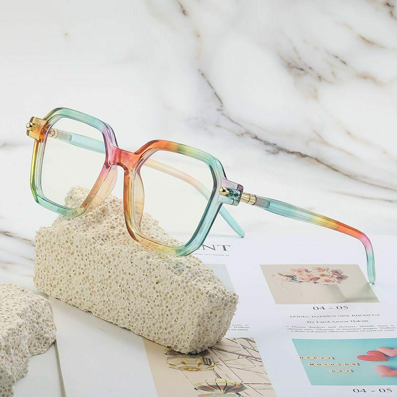 Optical Glasses | unisex fashion gradient color pc square metal sunglasses Glasses Optical Glasses