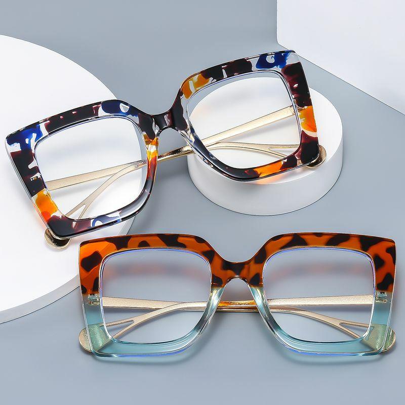 Optical Glasses | y2k hip-hop retro geometric pc square full frame glasses Glasses Optical Glasses