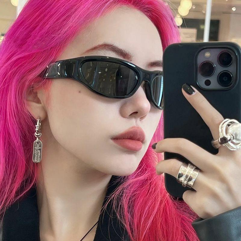 Sports Sunglasses | exaggerated punk streetwear geometric ac special-shaped mirror full frame sports sunglasses Glasses Sports Sunglasses