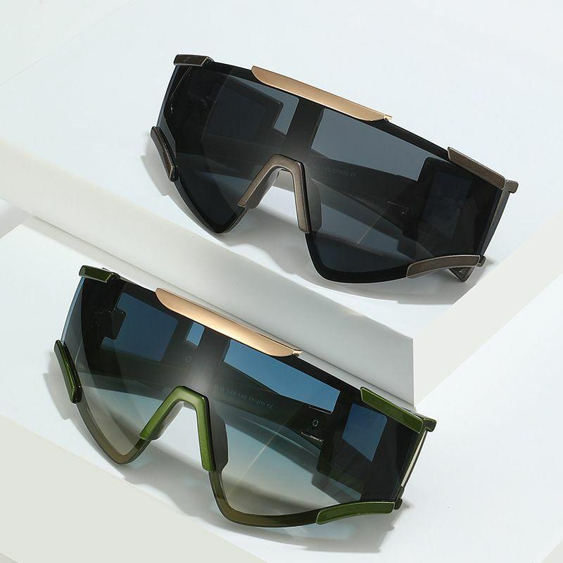 Sports Sunglasses | modern style geometric pc special-shaped mirror full frame sports sunglasses Glasses Sports Sunglasses