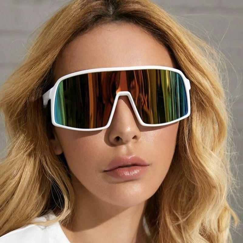 Sports Sunglasses | new fashion colorful one-piece sunglasses Glasses Sports Sunglasses