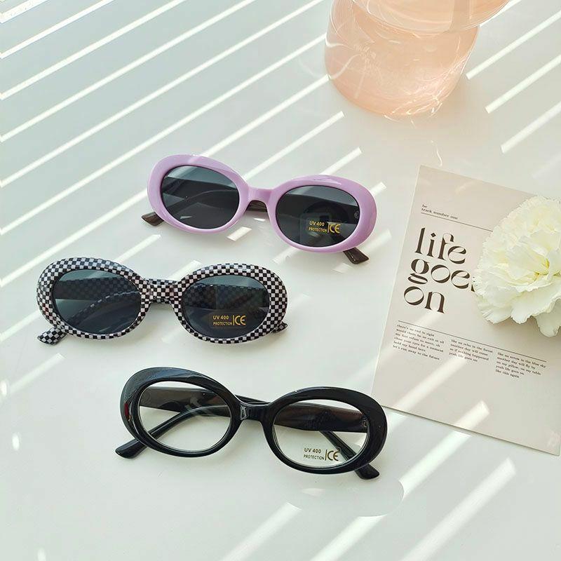 Women’s Sunglasses | Casual Cute Vacation Solid Color Pc Resin Oval Frame Full Frame Sunglasses Glasses Women's Sunglasses