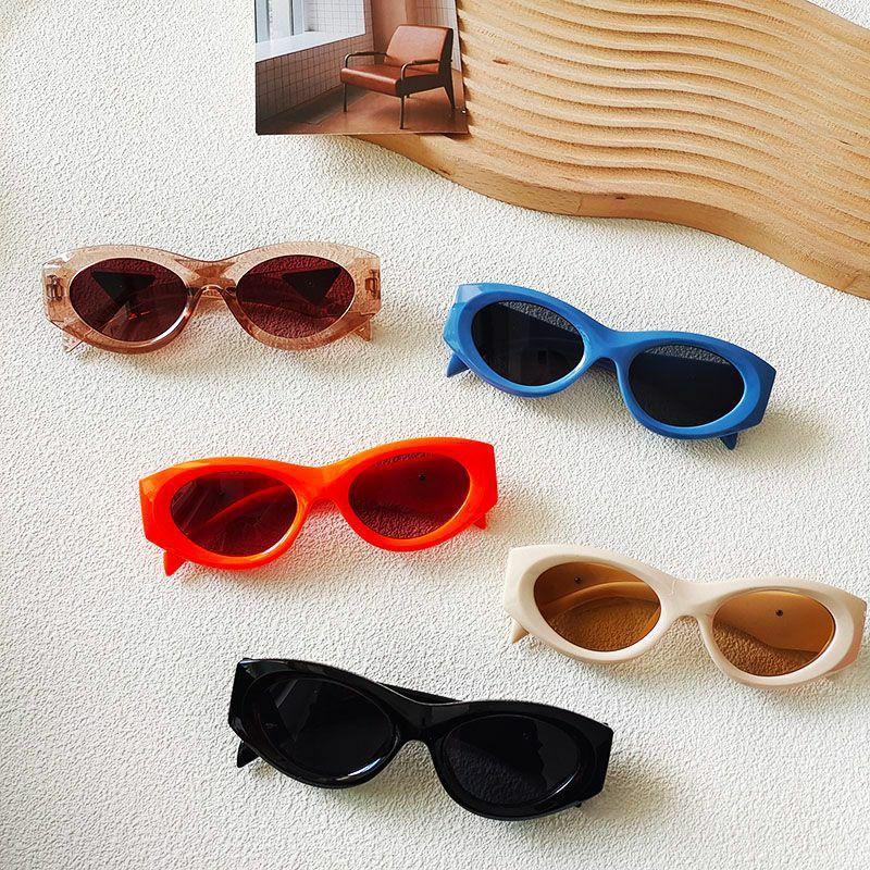 Women’s Sunglasses | Casual Elegant Vacation Solid Color Pc Resin Oval Frame Cat Eye Full Frame Sunglasses Glasses Women's Sunglasses