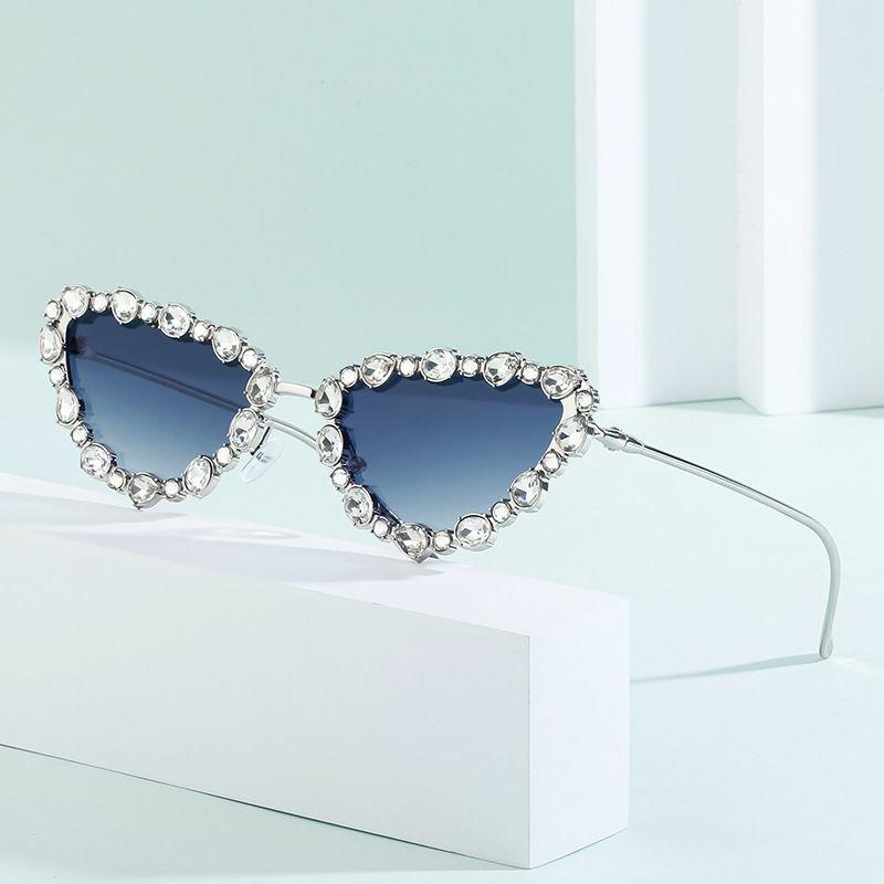 Women’s Sunglasses | casual solid color pc cat eye diamond full frame women’s sunglasses Glasses Women's Sunglasses