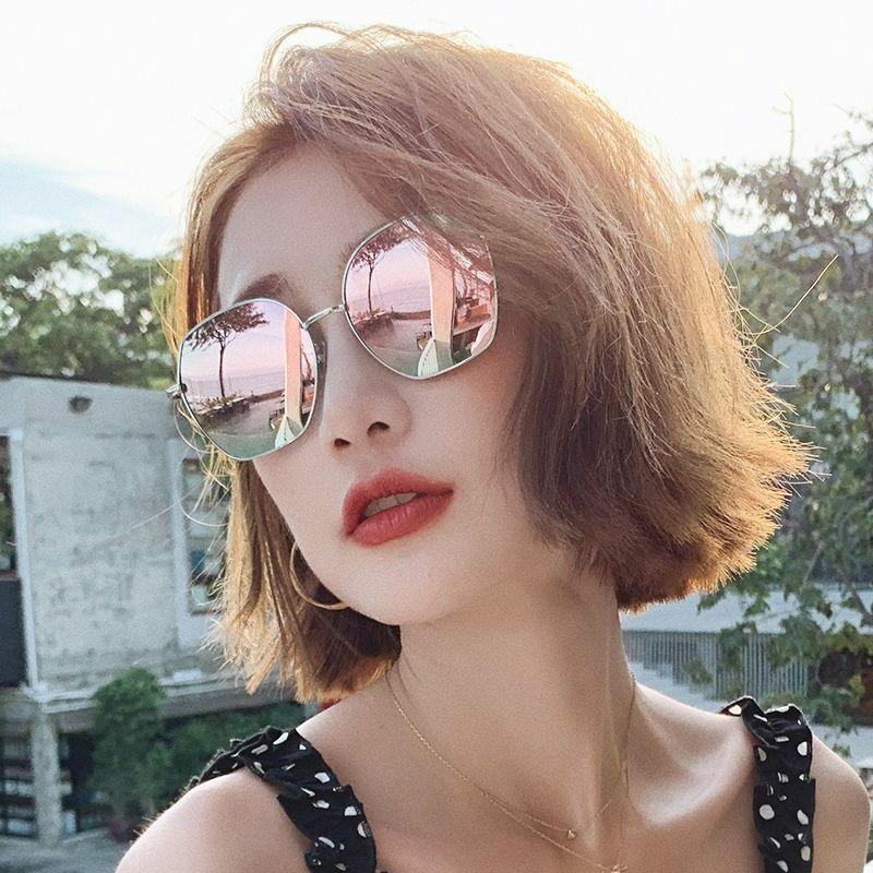 Women’s Sunglasses | casual solid color resin oval frame half frame women’s sunglasses Glasses Women's Sunglasses