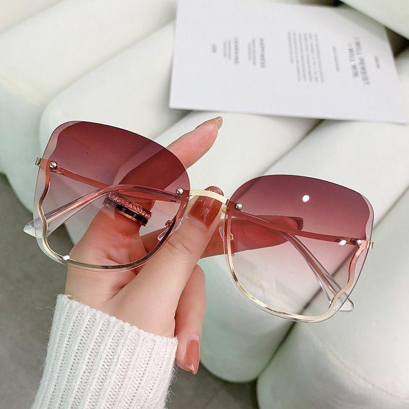 Women’s Sunglasses | elegant lady geometric ac special-shaped mirror frameless women’s sunglasses Glasses Women's Sunglasses