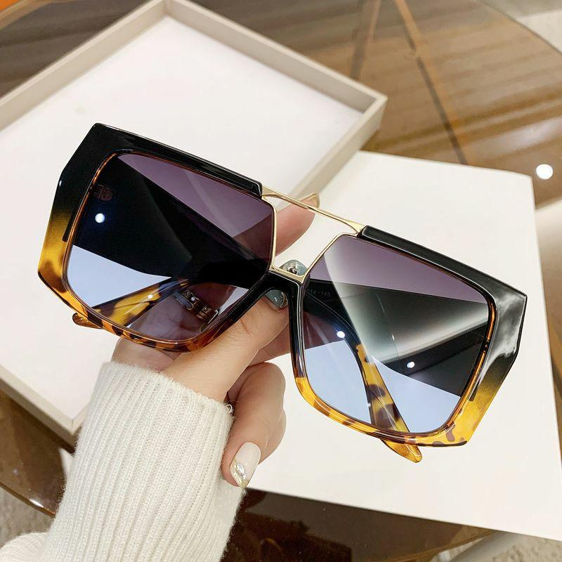 Women’s Sunglasses | Elegant Simple Style Color Block Leopard Pc toad glasses Full Frame Sunglasses Glasses Women's Sunglasses