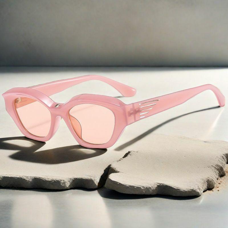 Women’s Sunglasses | Elegant Simple Style Solid Color Ac Special-Shaped Mirror Full Frame Sunglasses Glasses Women's Sunglasses