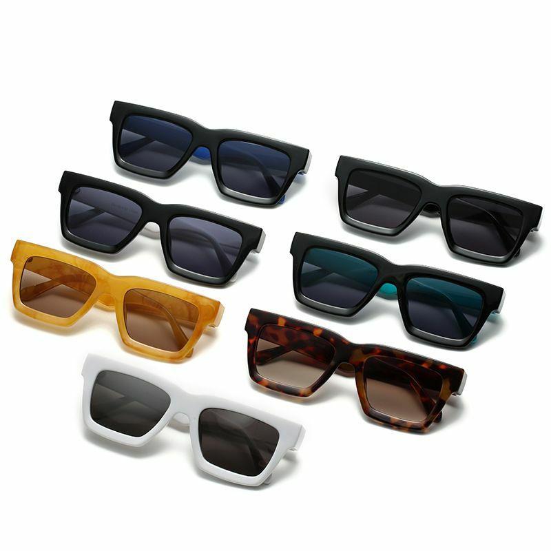 Women’s Sunglasses | fashion color block solid color ac square full frame women’s sunglasses Glasses Women's Sunglasses