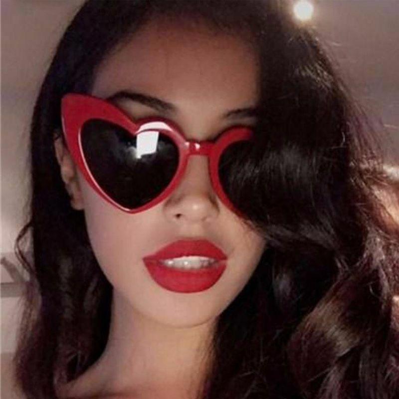 Women’s Sunglasses | Fashion Heart Shape Ac Special-Shaped Mirror Full Frame Sunglasses Glasses Women's Sunglasses