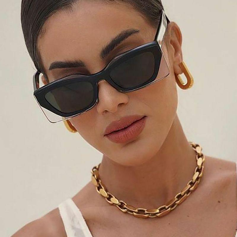 Women’s Sunglasses | fashion solid color ac cat eye full frame women’s sunglasses Glasses Women's Sunglasses