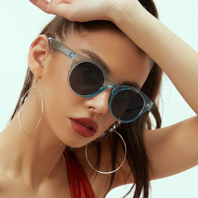 Women’s Sunglasses | fashion sports solid color ac round frame full frame women’s sunglasses Glasses Women's Sunglasses