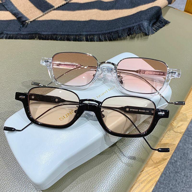 Women’s Sunglasses | fashion transparent ac square patchwork full frame women’s sunglasses Glasses Women's Sunglasses