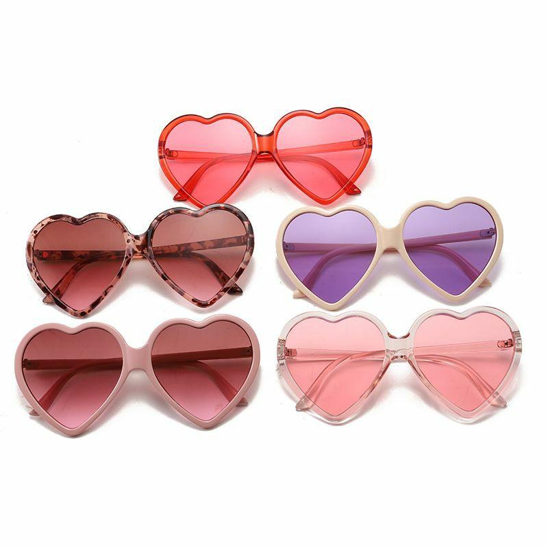 Women’s Sunglasses | funny heart shape pc special-shaped mirror full frame women’s sunglasses Glasses Women's Sunglasses