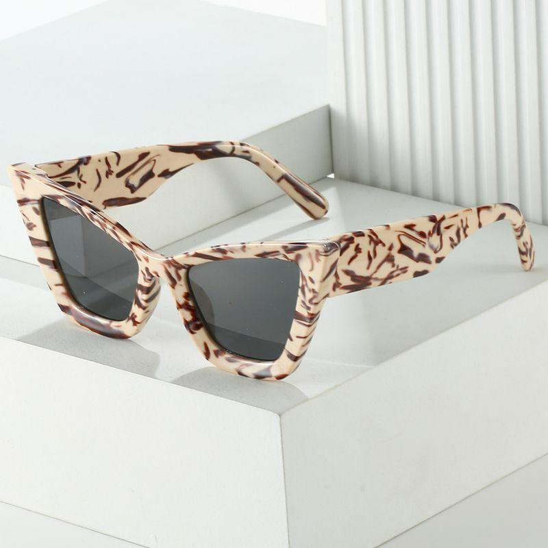 Women’s Sunglasses | hip-hop color block leopard pc cat eye full frame women’s sunglasses Glasses Women's Sunglasses