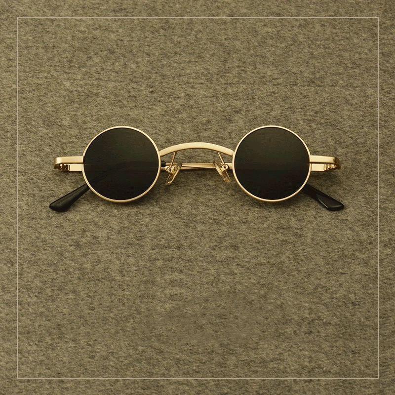 Women’s Sunglasses | hip-hop retro solid color ac round frame full frame women’s sunglasses Glasses Women's Sunglasses