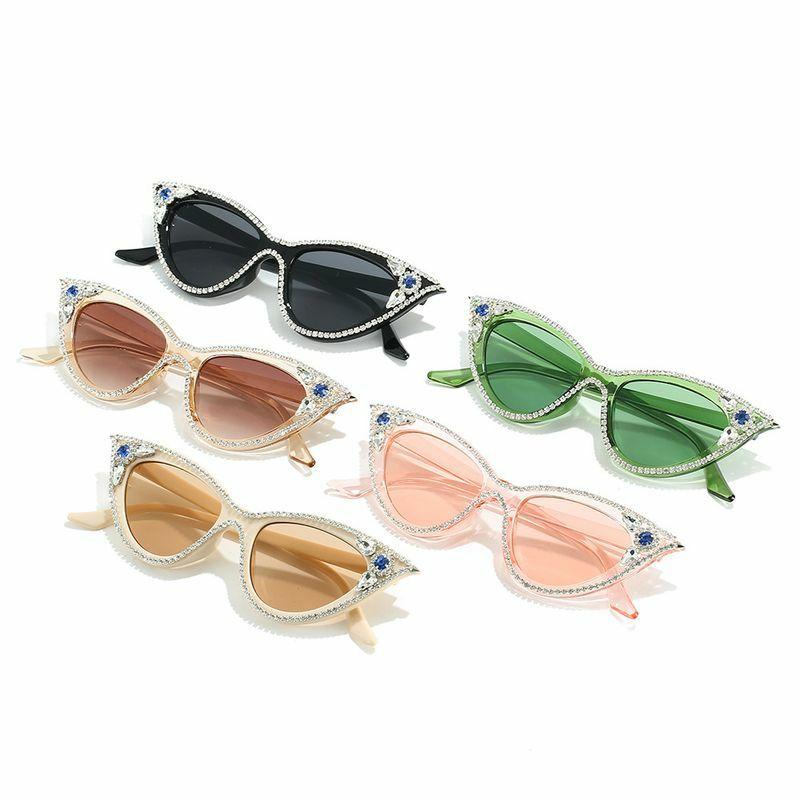 Women’s Sunglasses | hip-hop solid color ac cat eye full frame women’s sunglasses Glasses Women's Sunglasses