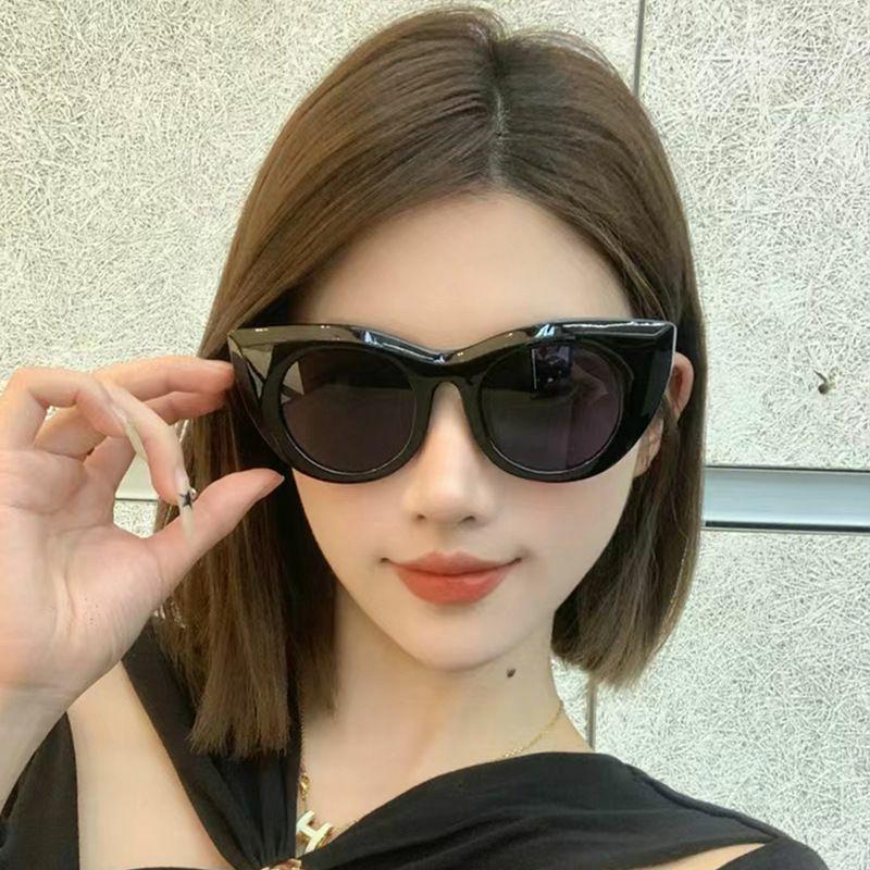 Women’s Sunglasses | Hip-Hop Solid Color Leopard Ac Cat Eye Full Frame Sunglasses Glasses Women's Sunglasses