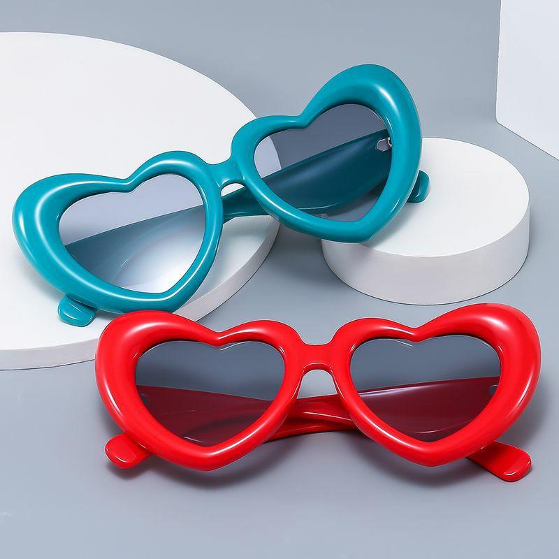 Women’s Sunglasses | ig style y2k cartoon style heart shape pc special-shaped mirror full frame glasses Glasses Women's Sunglasses