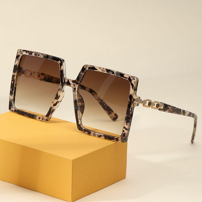 Women’s Sunglasses | retro fashion leopard pc square patchwork full frame women’s sunglasses Glasses Women's Sunglasses