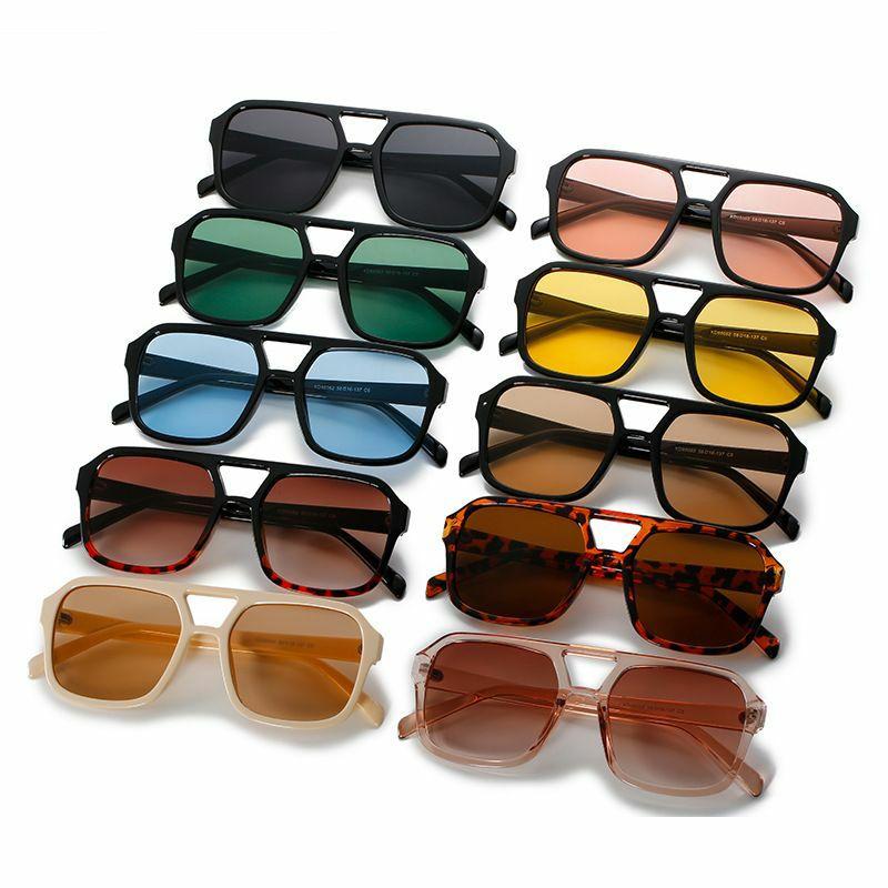 Women’s Sunglasses | retro leopard ac square patchwork full frame women’s sunglasses Glasses Women's Sunglasses