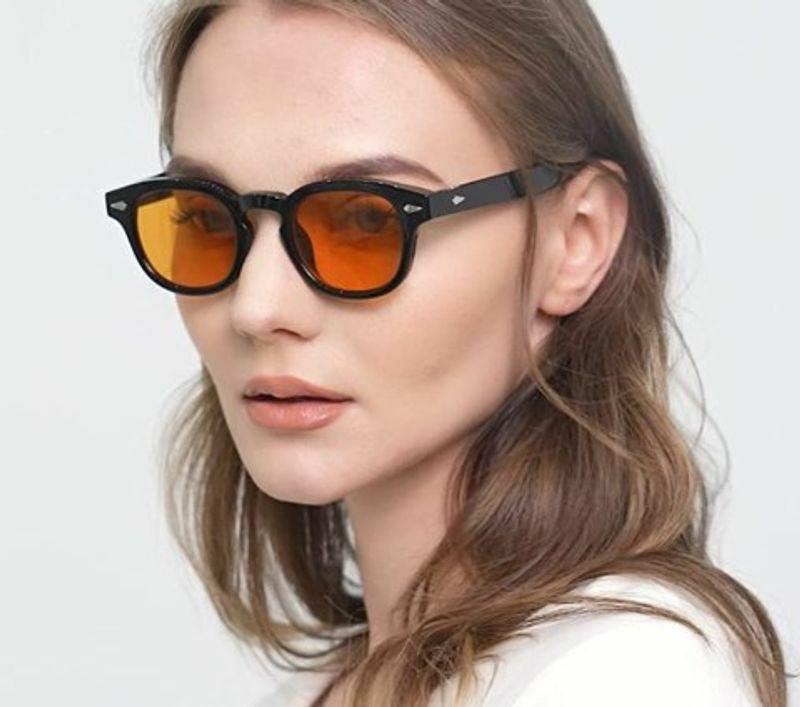 Women’s Sunglasses | retro solid color ac oval frame full frame women’s sunglasses Glasses Women's Sunglasses