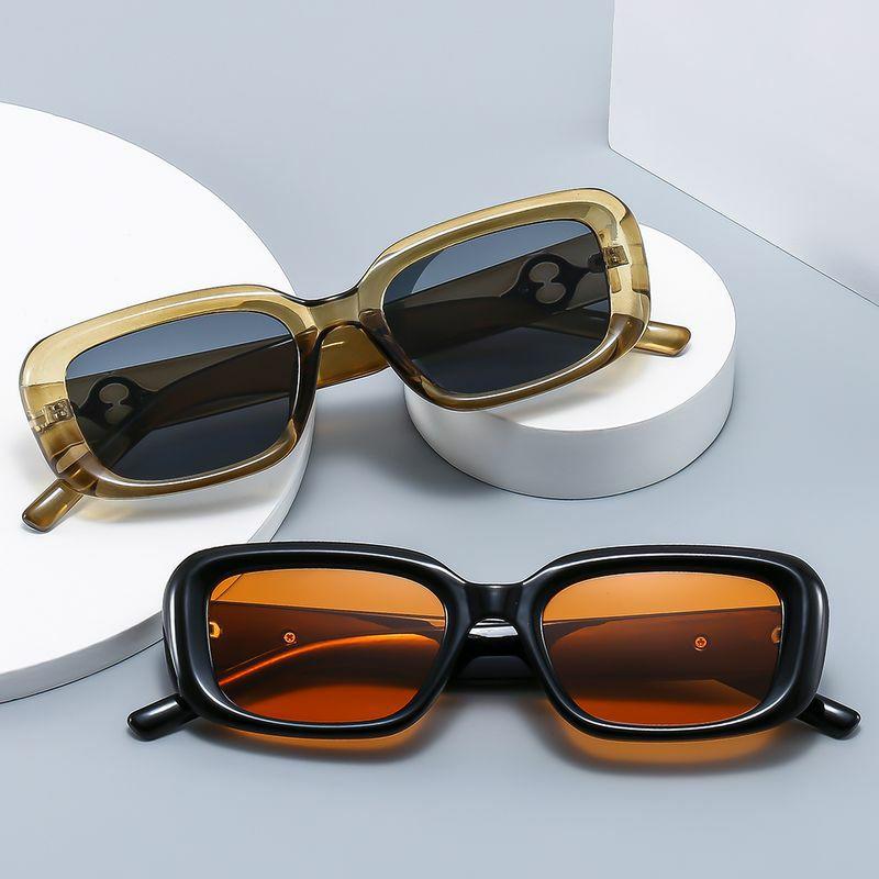 Women’s Sunglasses | retro solid color pc square full frame glasses Glasses Women's Sunglasses