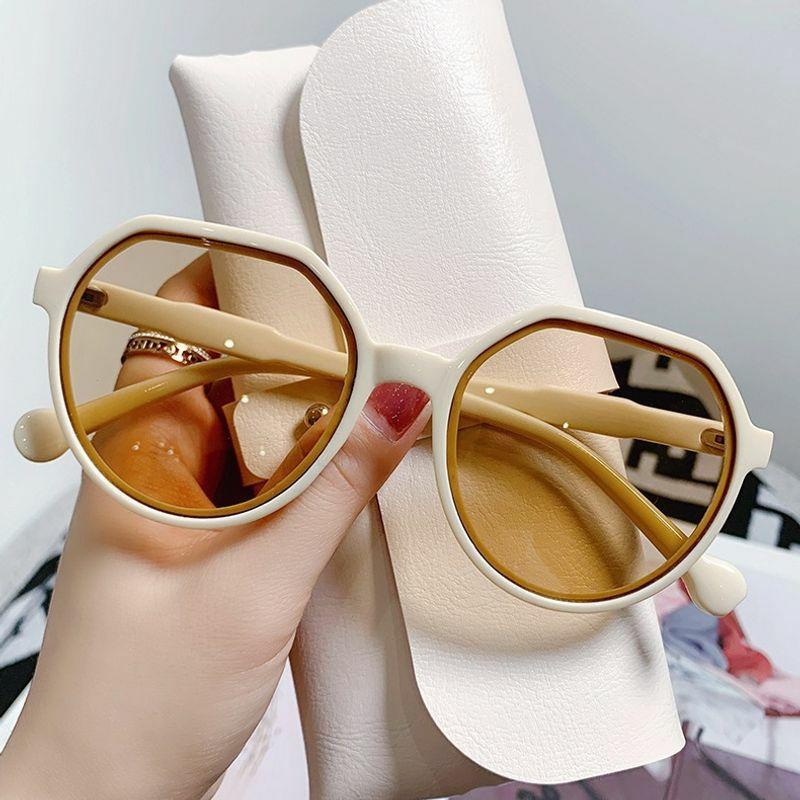 Women’s Sunglasses | simple style classic style color block pc round frame clips women’s sunglasses Glasses Women's Sunglasses