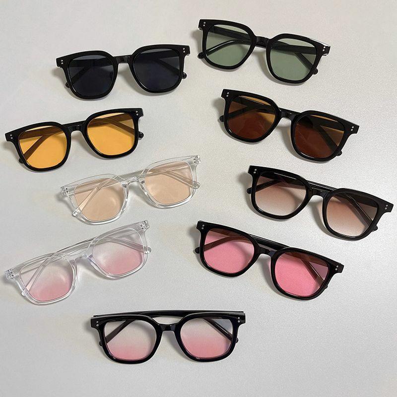 Women’s Sunglasses | simple style gradient color pc square full frame women’s sunglasses Glasses Women's Sunglasses