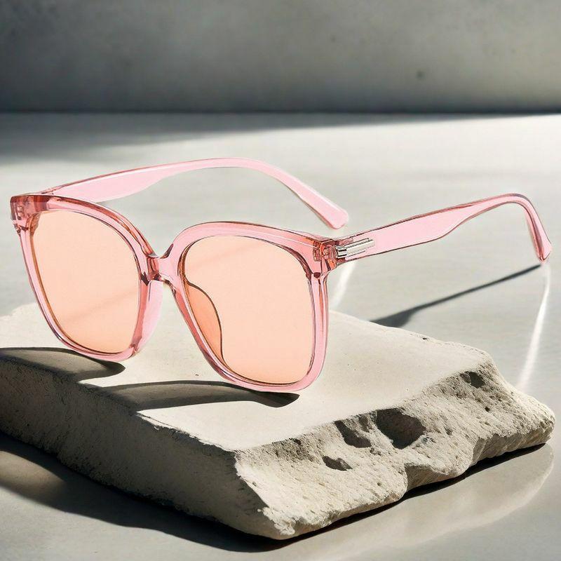 Women’s Sunglasses | Simple Style Solid Color Ac Polygon Full Frame Sunglasses Glasses Women's Sunglasses