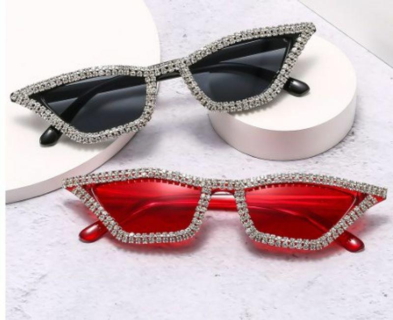 Women’s Sunglasses | streetwear gradient color leopard ac cat eye diamond full frame women’s sunglasses Glasses Women's Sunglasses