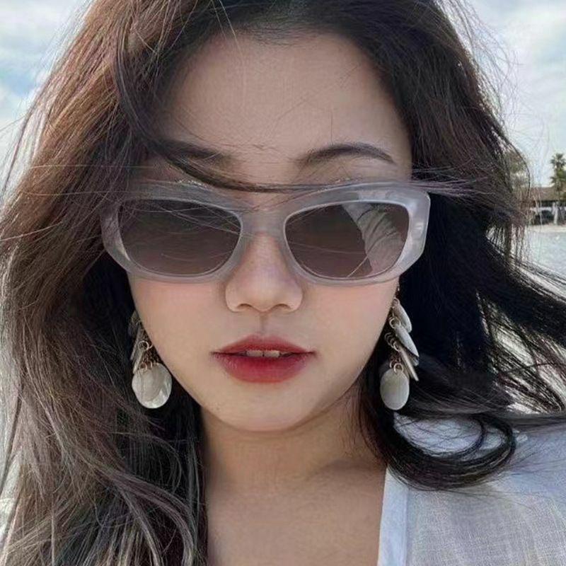 Women’s Sunglasses | Streetwear Solid Color Ac Square Full Frame Sunglasses Glasses Women's Sunglasses