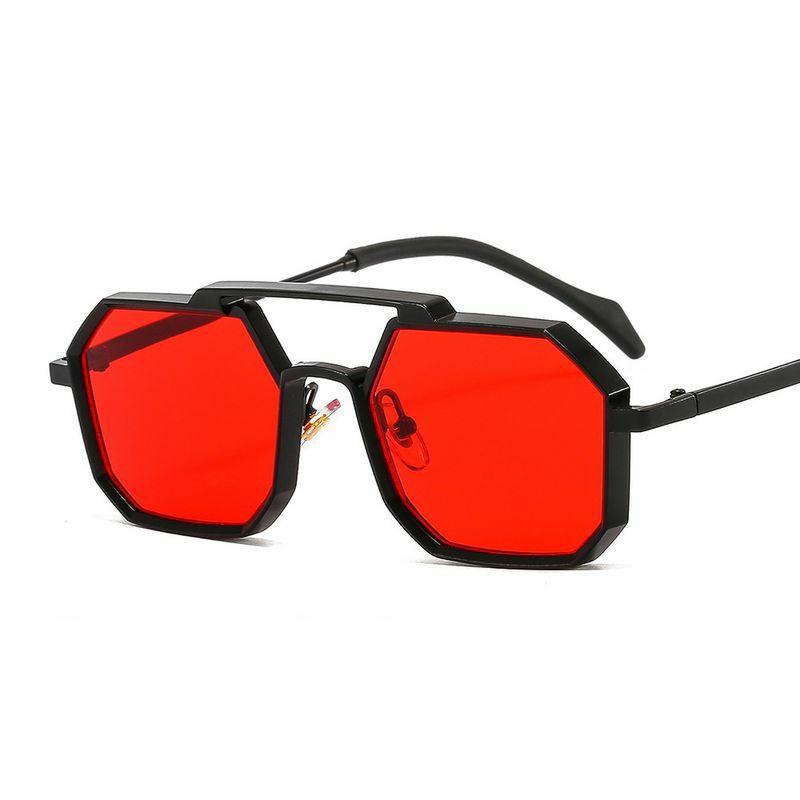 Women’s Sunglasses | unisex punk solid color ac polygon full frame sunglasses Glasses Women's Sunglasses