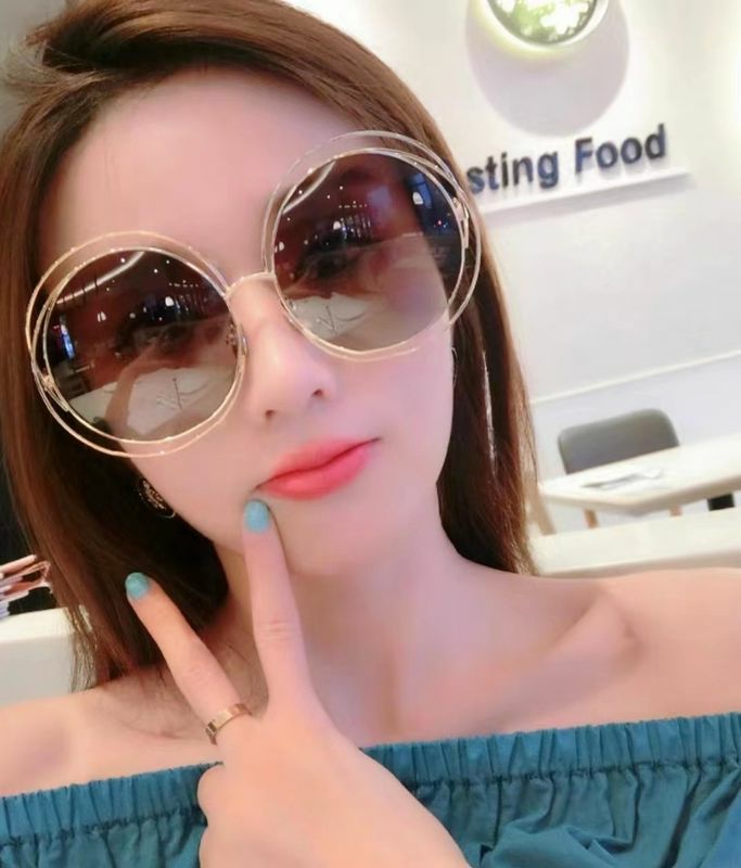 Women’s Sunglasses | vacation color block ac round frame full frame women’s sunglasses Glasses Women's Sunglasses