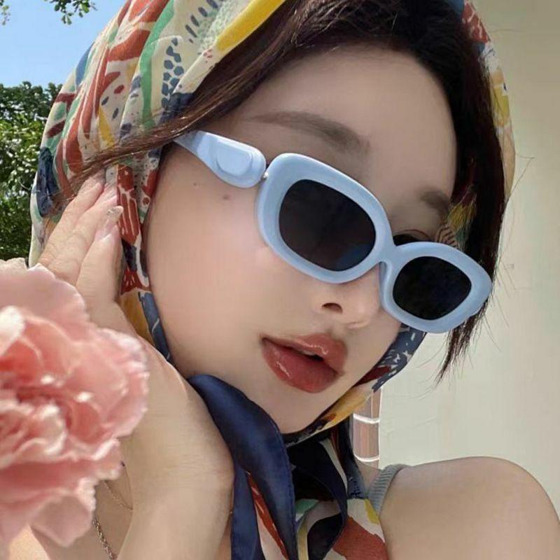 Women’s Sunglasses | y2k solid color ac oval frame full frame women’s sunglasses Glasses Women's Sunglasses