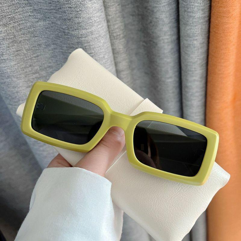 Women’s Sunglasses | unisex casual fashion solid color ac square sunglasses Glasses Women's Sunglasses