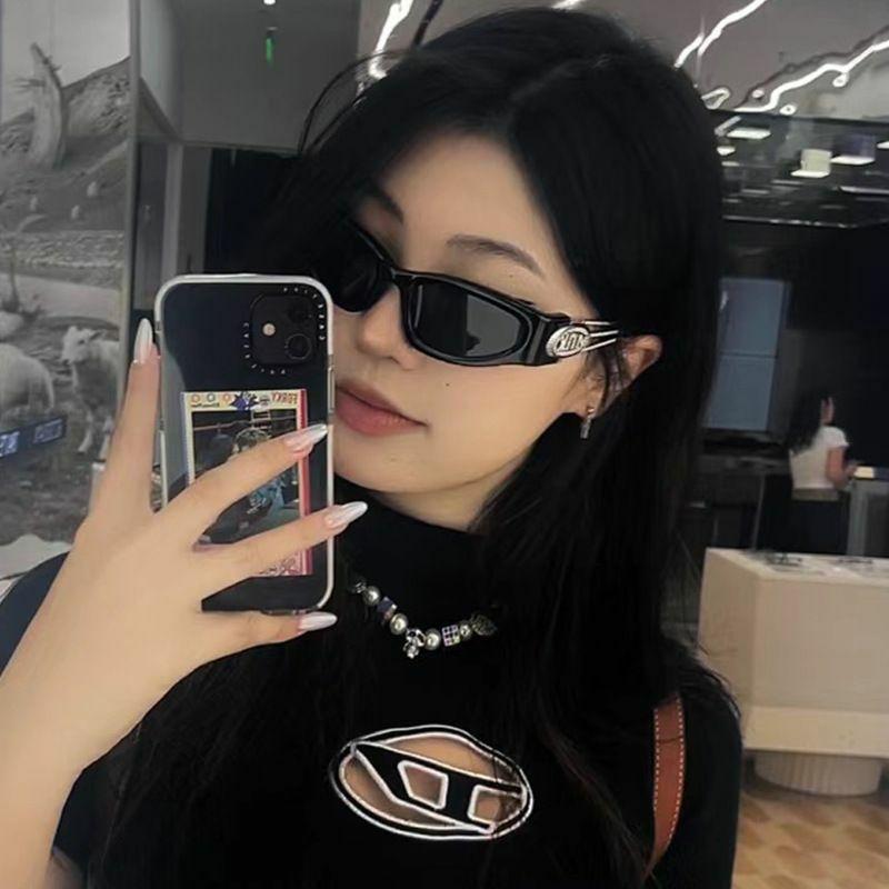 Women’s Sunglasses | punk streetwear geometric ac oval frame full frame glasses Glasses Women's Sunglasses