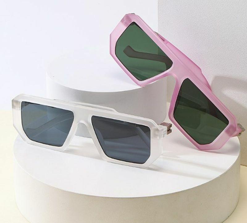 Women’s Sunglasses | Simple Style Geometric Solid Color Ac Polygon Full Frame Sunglasses Glasses Women's Sunglasses