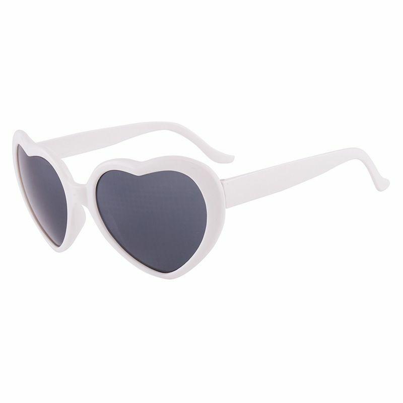 Women’s Sunglasses | simple style color block heart shape ac special-shaped mirror clips women’s sunglasses Glasses Women's Sunglasses